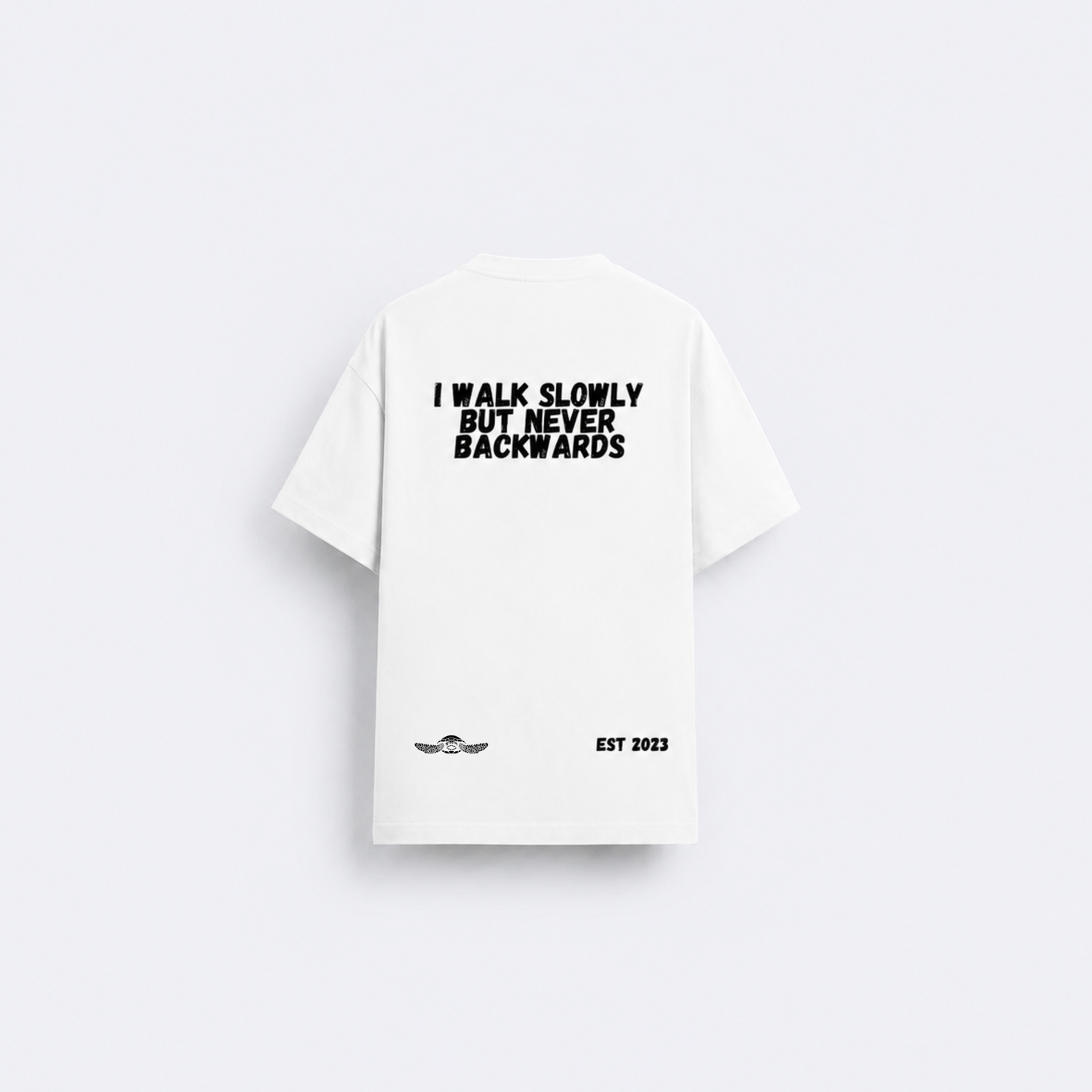 Walk White Tee
