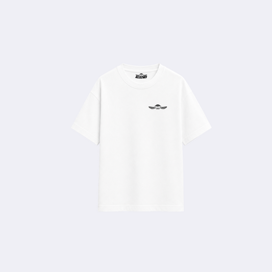 Walk White Tee